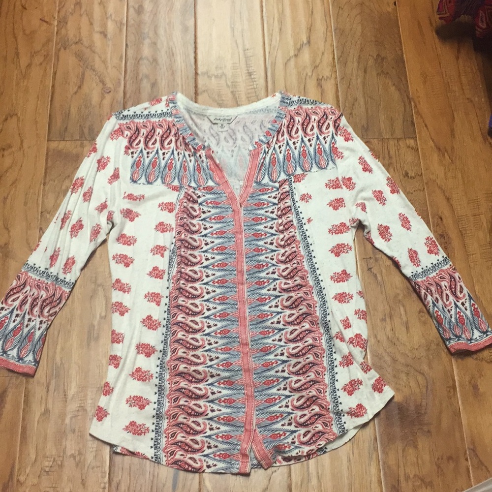 Lucky Brand 3/4 length sweater Size M
